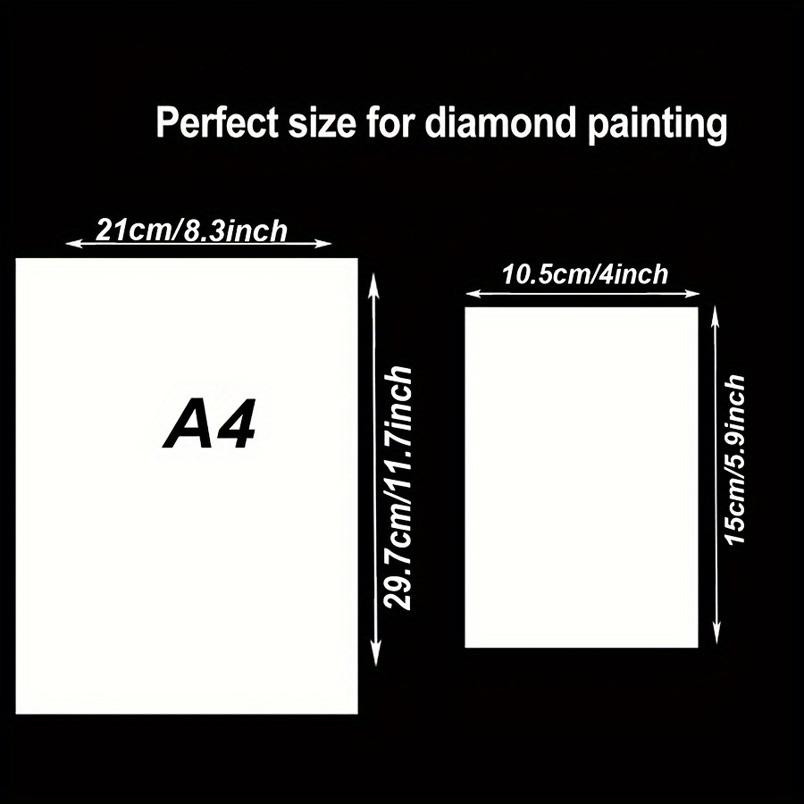 ALKRITA 300 Pieces Diamond Painting Release Paper 15 x 15cm and 15 x 10cm Non-Stick Silicone Release Paper Double-Sided 5D Diamond Painting