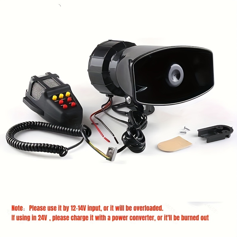 Alarm horn speaker megaphone horn 4 sound signal horn 12V universal for Opel