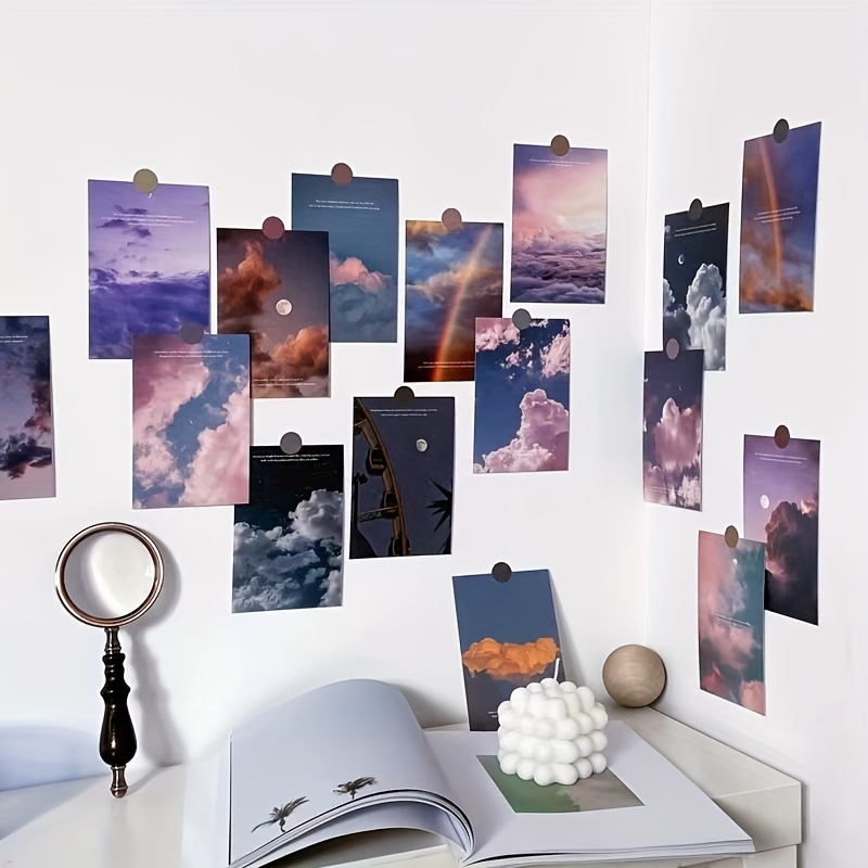 Beautiful Dusk Postcard Collage Set Teen Girls Room - Temu