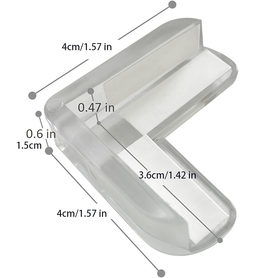 10PCS Baby Safety Edge Guards U Shape Glass Table Corner Protector