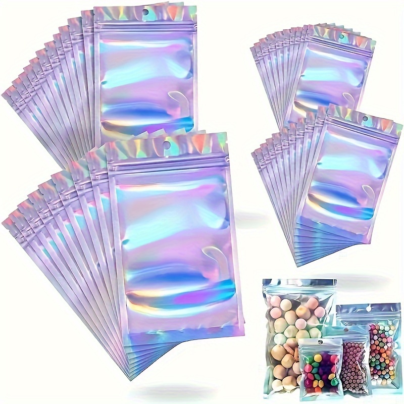 Bolsa Ziplock Papel Aluminio Dorado 20 50 Piezas Doble - Temu