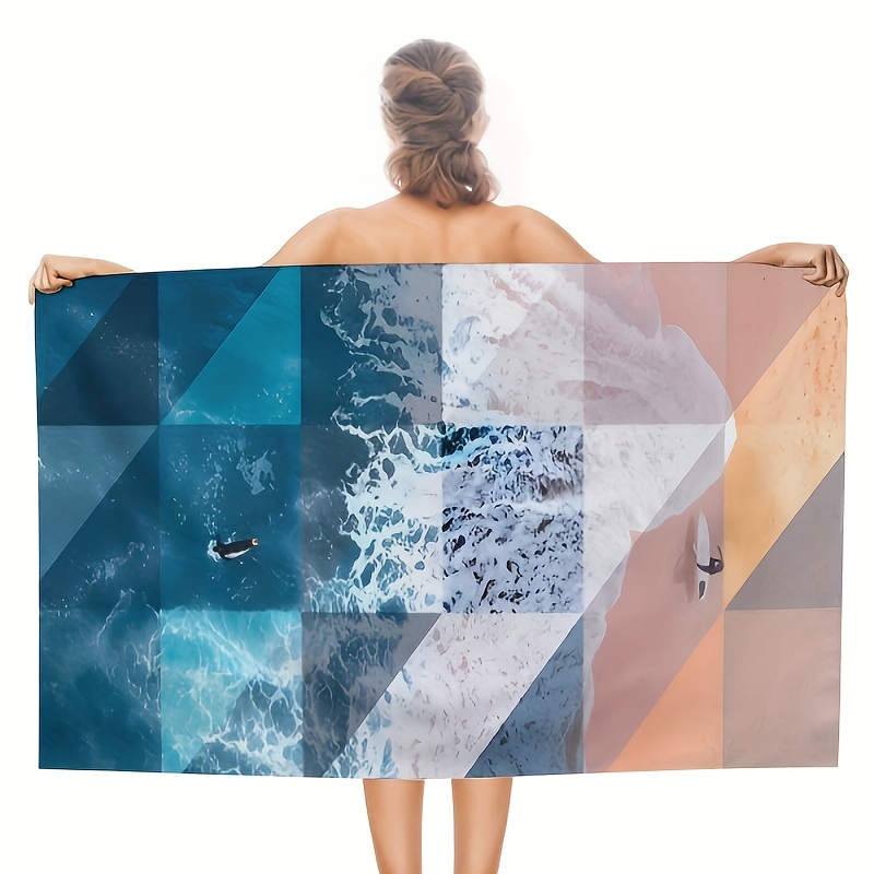 Microfiber Beach Towel Quick Drying Absorbent Beach Towel - Temu United 