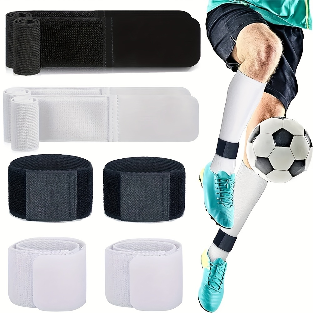 

2pcs Soccer Shin Guard Straps, Adjustable Shin Fixed Strap, Anti Slip Lightweight Soccer Ankle Guards For Youth Football
