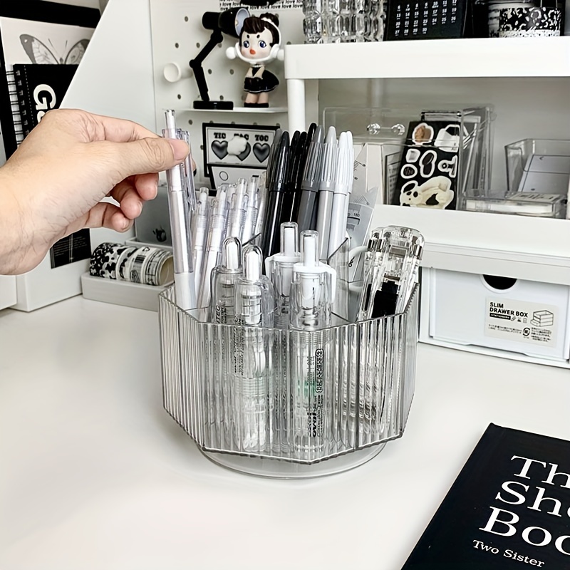 Pen Stand Acrylic Eyeshadow Pen Display Stand Stationery Store Pencil Stand  Eyebrow Pencil Neutral Pen Ballpoint Pen Storage Box - Storage Holders &  Racks - AliExpress