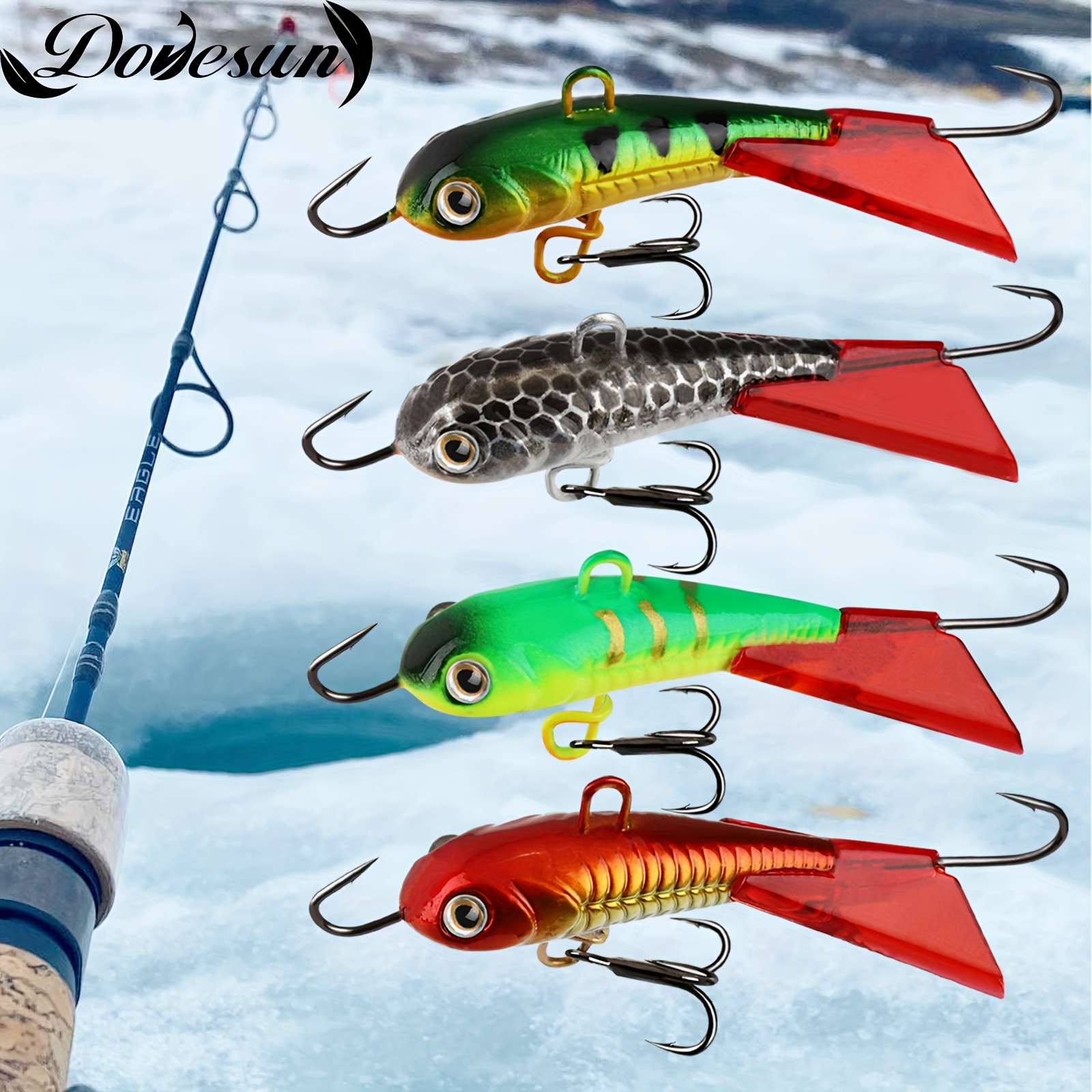 * 1pc Ice Fishing Jig, Ice Fishing Lure, Fishing Tackle For Panfish Crappie