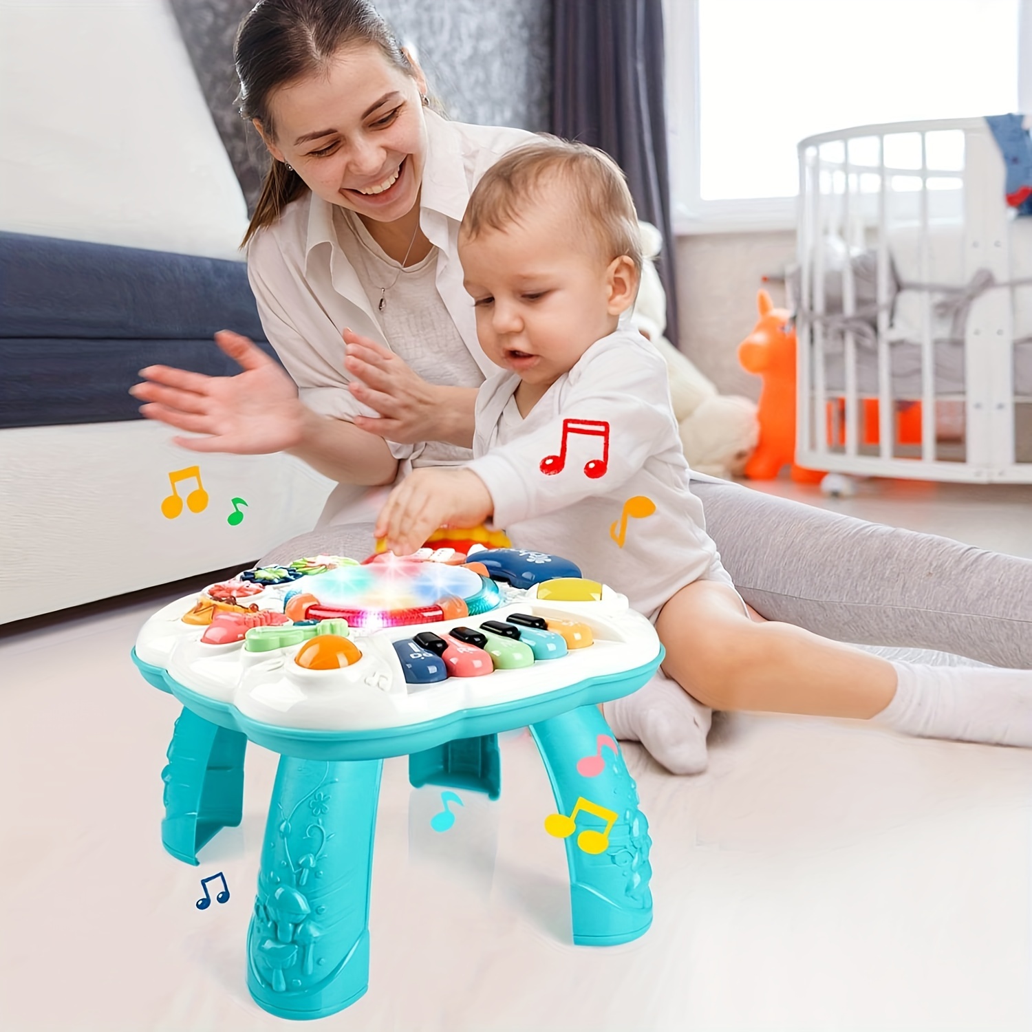  Juguetes Montessori para niños y niñas de 1 año, juguetes  Montessori para caminantes de 1 a 2 años con ruedas 6 en 1, cubo de  actividades para bebés, centro de actividades