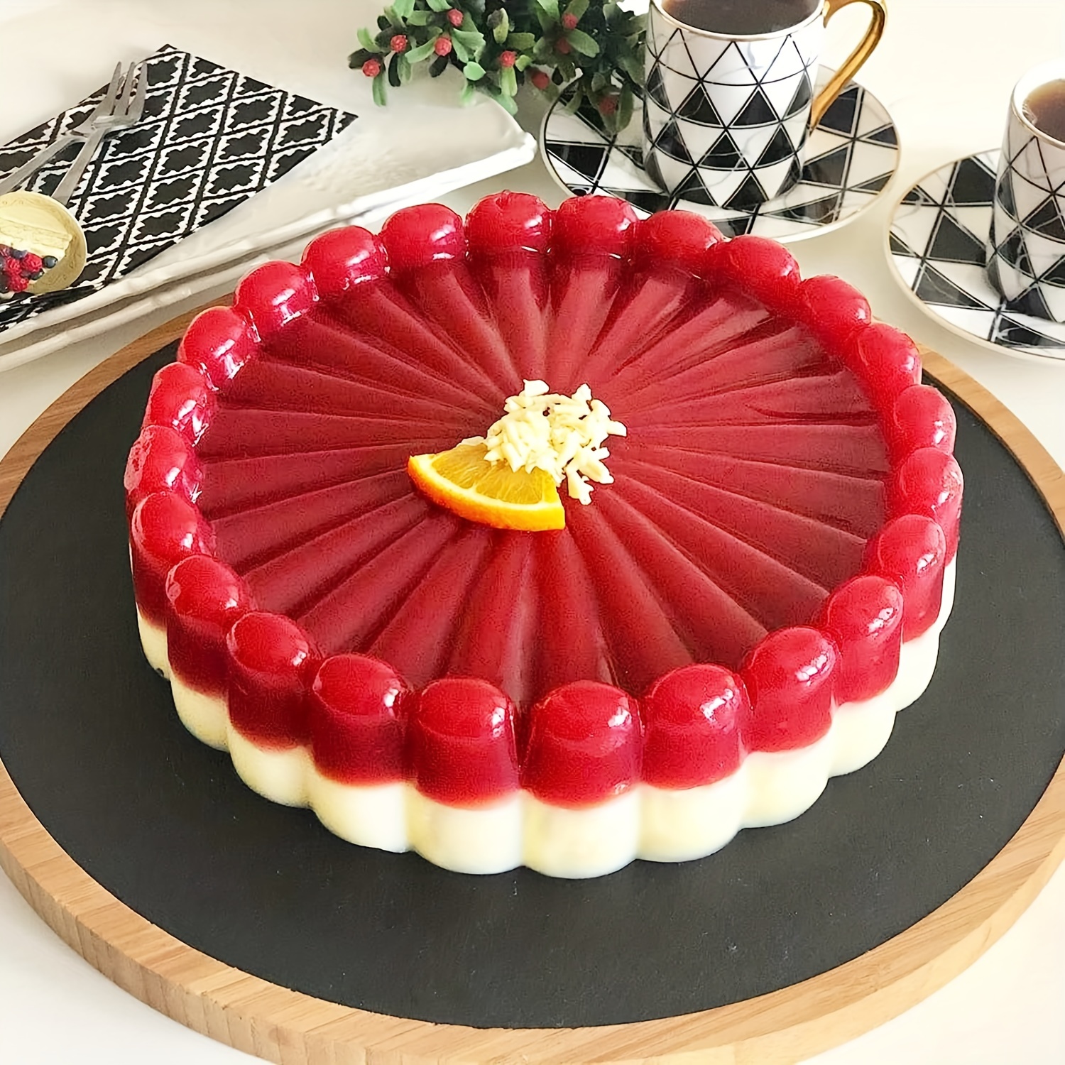 DIY Cake Pan Round Silicone Cakes Pan Sponge Flan Mold Strawberry Shortcake  Baking Pan Silicone Molds Cake Tools
