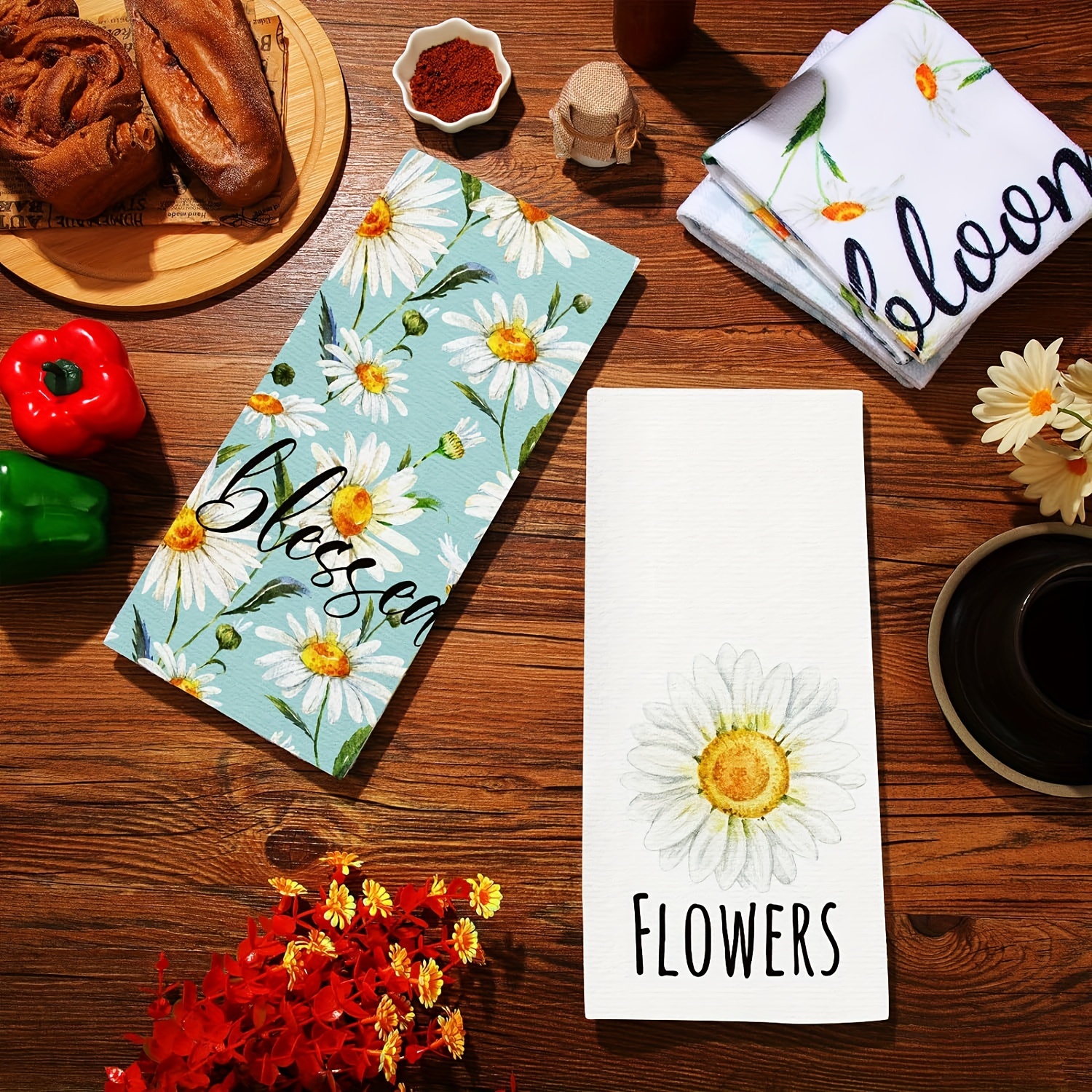 Flower Dish Towels (set of 2)