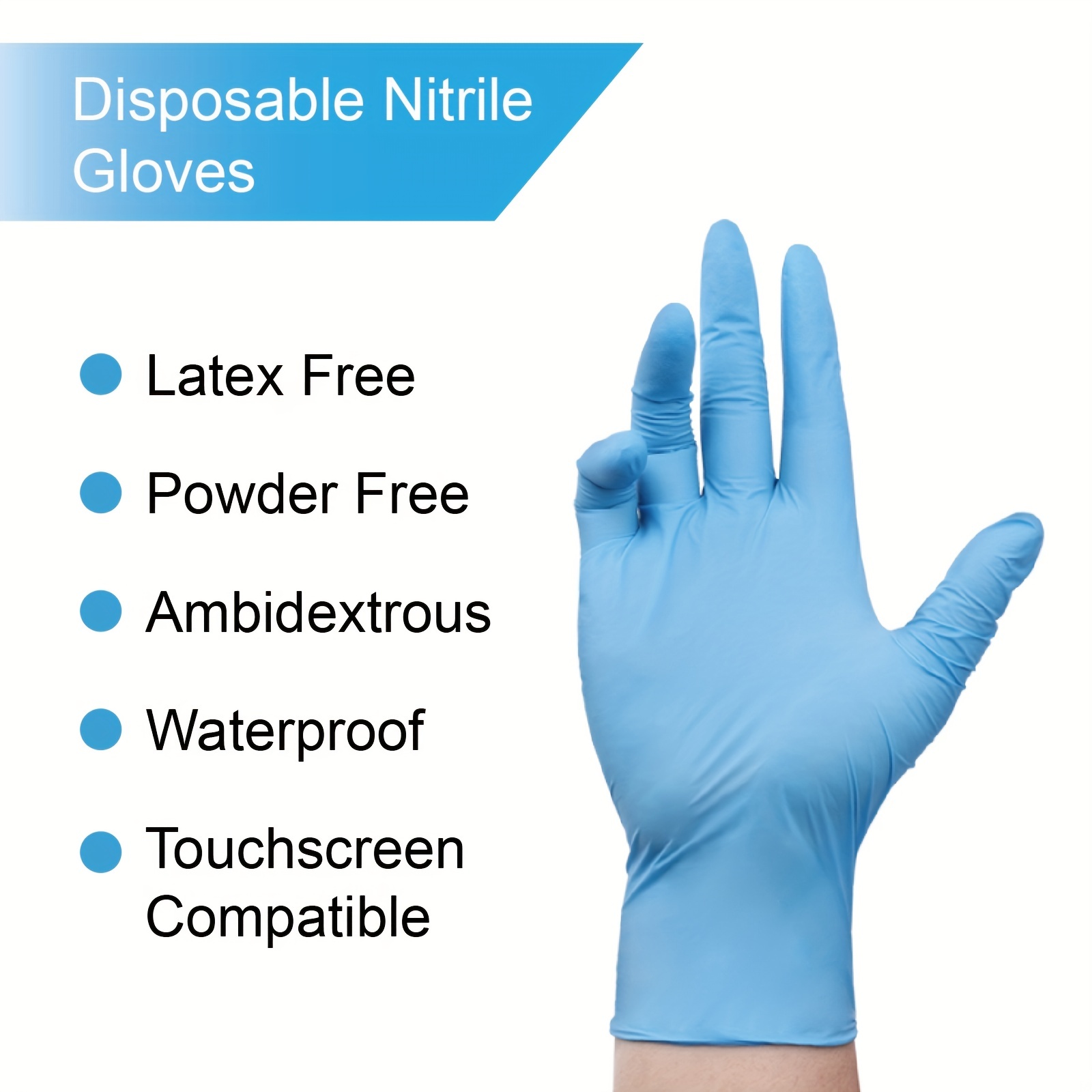 Oil Resistant Waterproof Airtight Disposable Nitrile Gloves - Temu