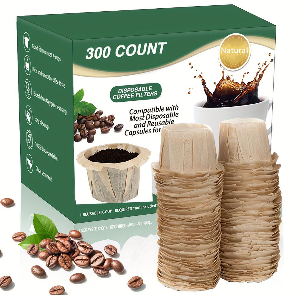 100/300counts Disposable Coffee Paper Filters 100 Count - Temu United ...