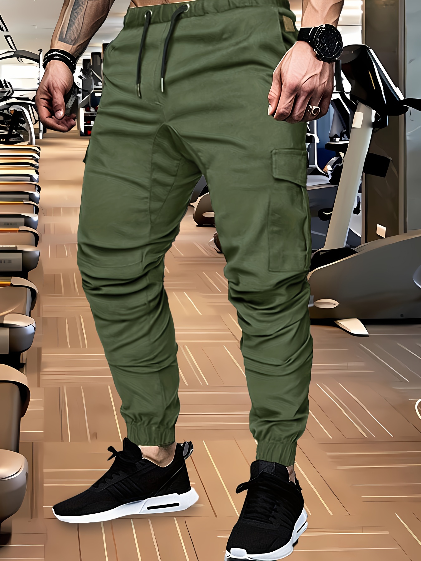 Pantalones Joggers Tipo Cargo Estampado new Version Hombre - Temu Chile