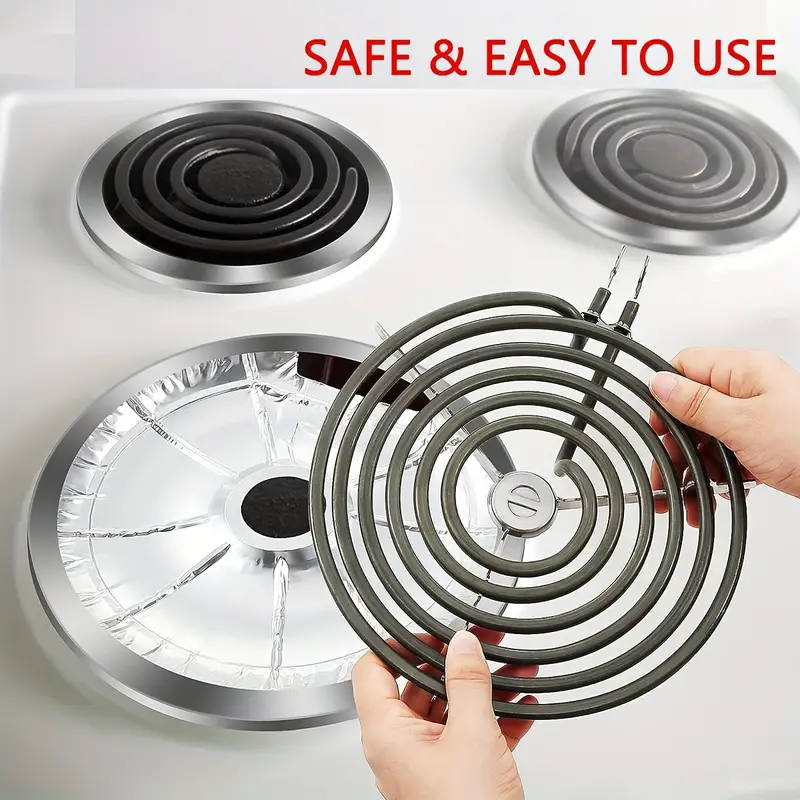 Round Electric Stove Burner Covers, (5pcs 8inch+5pcs 6inch) Disposable  Stove Top Aluminum Foil Bib Liners, To Keep Kitchen Range Clean From Oil  And Fo