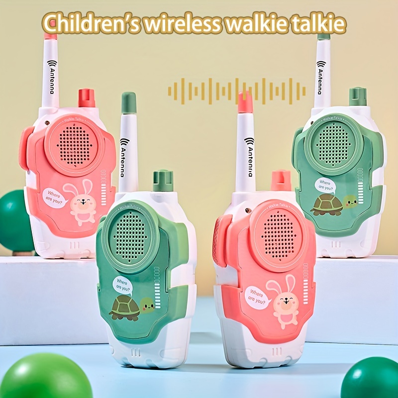 Jouets pour garçons et filles 3-6 ans 2pcs Walkie Talkie Phone Toys avec  clip pour tout-petits Électronique longue portée Radio bidirectionnelle  parent-enfant Campin extérieur