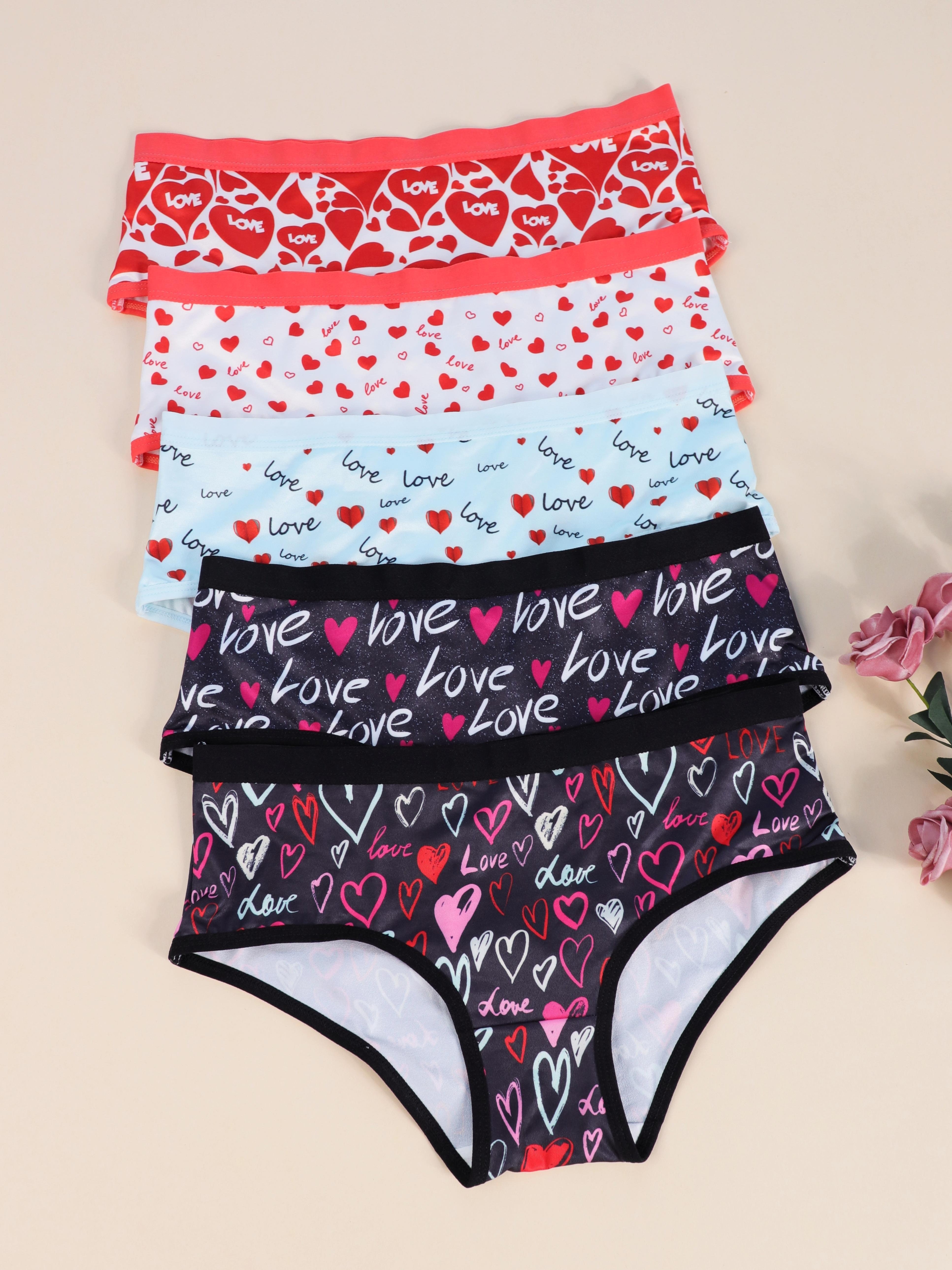 valentine's day 4 Sets Contrast Lace Bra & Panties, Cut Out Wireless Bra &  Scallop Trim Panties Lingerie Set, Women's Lingerie & Underwear