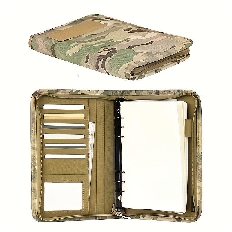 High Quality 7 Ring Check Binder Portfolio Zippered Closure - Temu