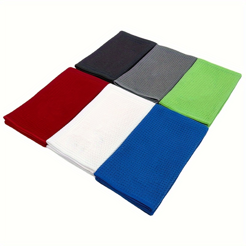 Ultra Absorbent Waffle Microfiber Golf Towel with Caribiner