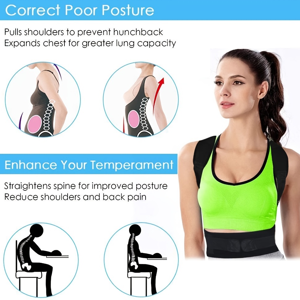 Generic Orthopedic Lumbar Thoracic Back Posture Shoulder Support Shoulder Support  Girdle Belt Magnetic Therapy Women Men XXL- @ Best Price Online