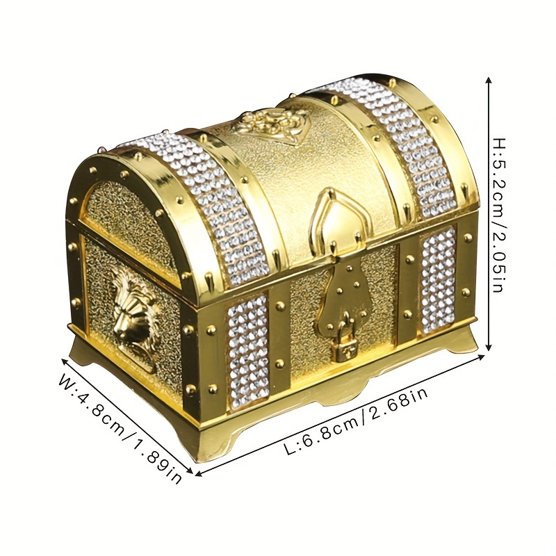 TEMU 1 Creative Metal Storage Box European Retro Pirate Alloy Jewelry Box