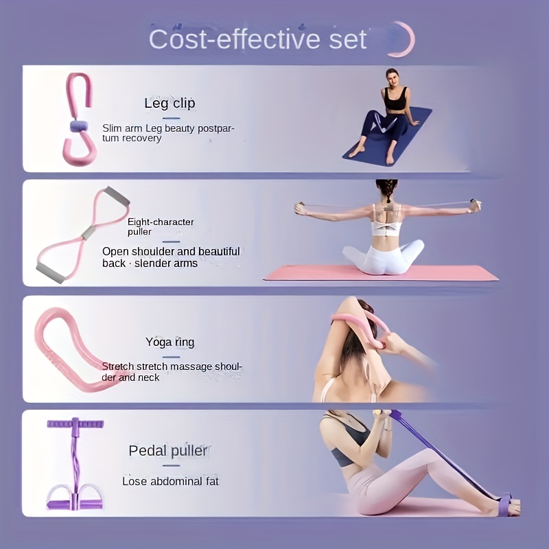 Yoga Equipment Set Yoga Stretching Ring Pedal Puller 8 - Temu