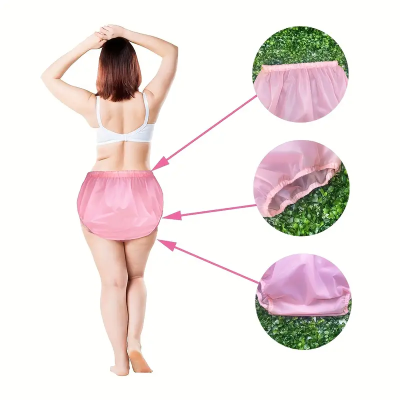 Adult Leak-Proof Underwear for Incontinence,Low Noise Reusable Waterproof  Adult