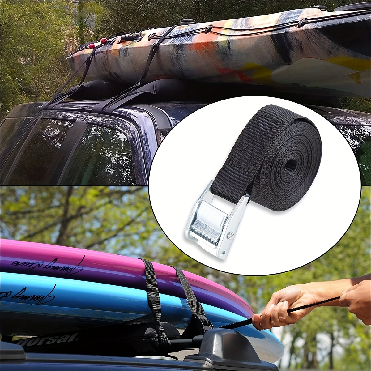 24 Lashing Straps Cargo Tie Down Strap Up To 200lbs