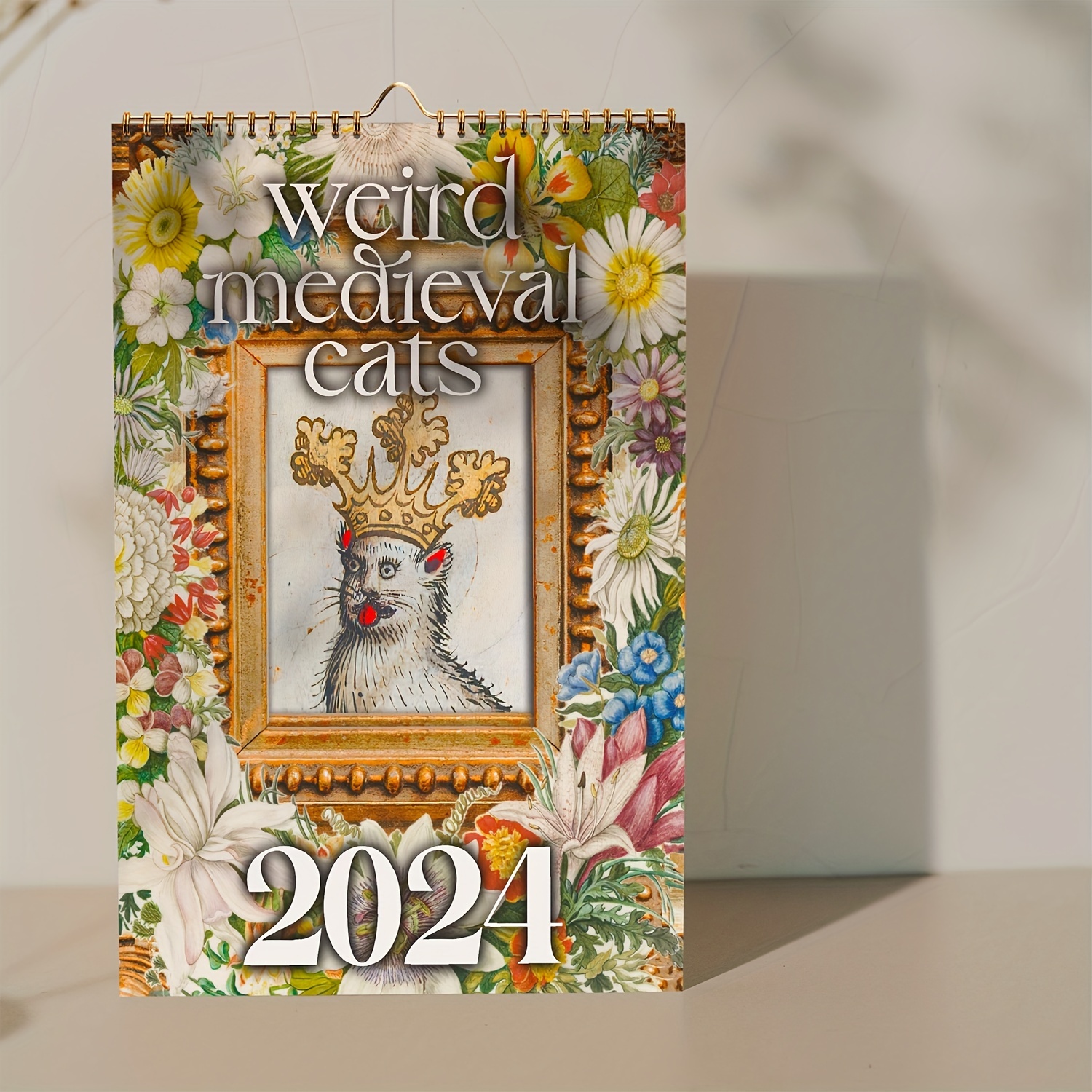Strange Medieval Cat Calendar 2024 Drôle D'art De Chat Laid - Temu