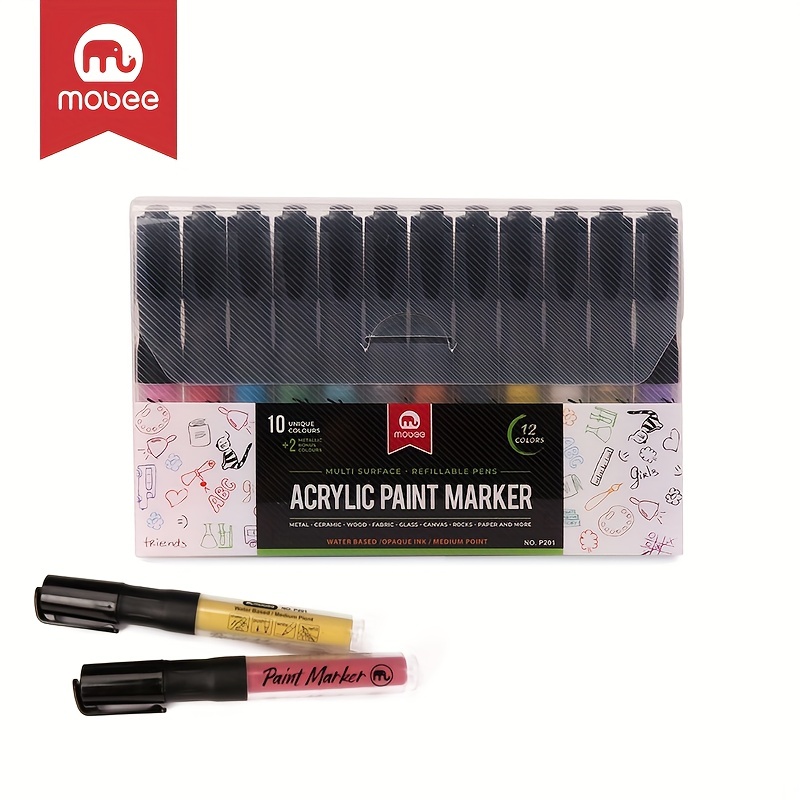 12 color Metal Quick Drying Crayon Diy Painting Graffiti - Temu
