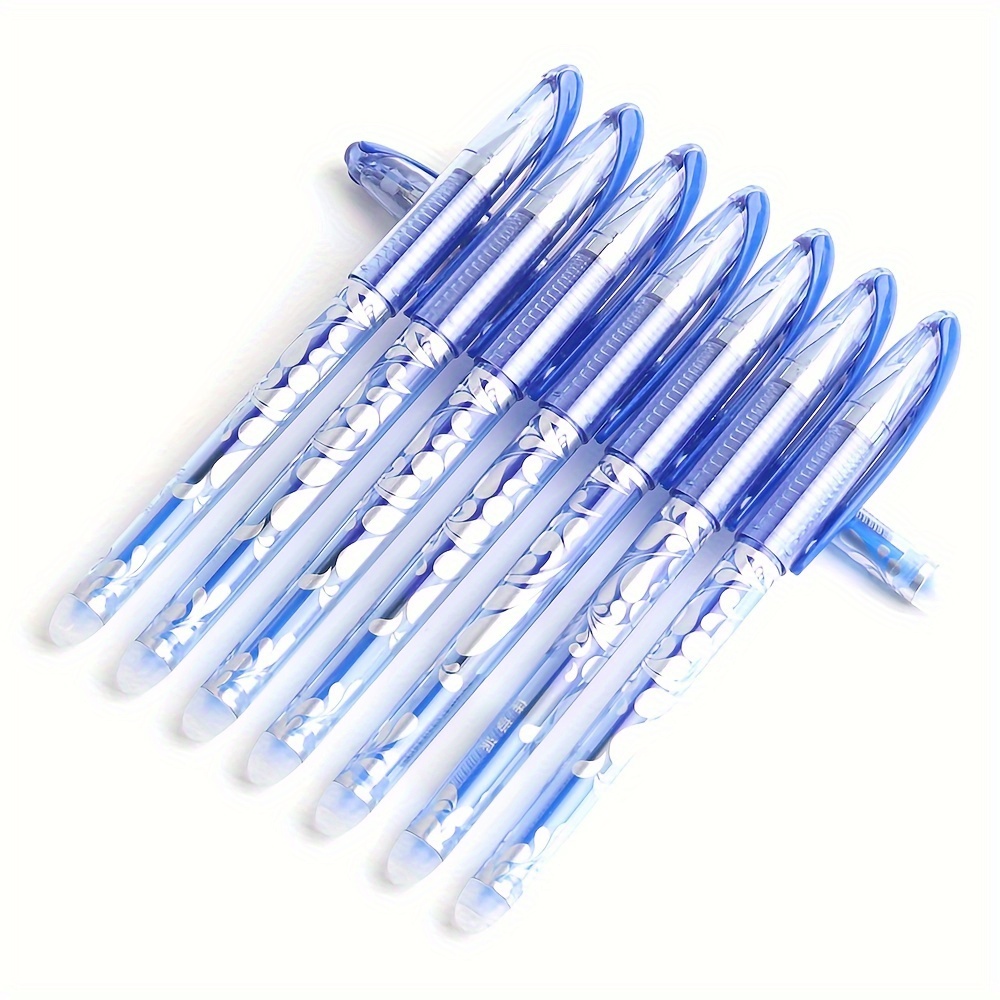 

8pcs/set Gel Pen Erasable Refill Rod Erasable Pens For School Writing Stationery Gel Ink Ballpoint Pens Blue Black Ink