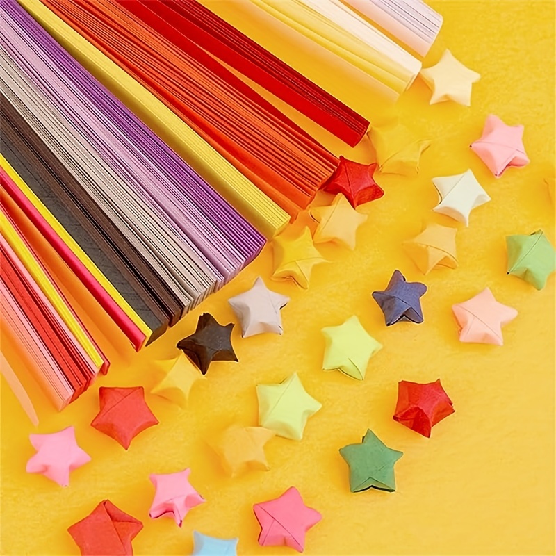 540 Sheets of Star Origami Paper,4 Colors of Lucky Star Paper