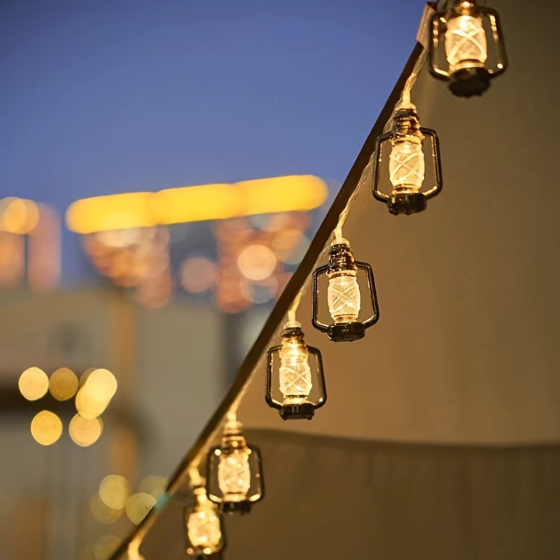 Lampe décorative pour tente de camping 10 m 80 ampoules - Forme de
