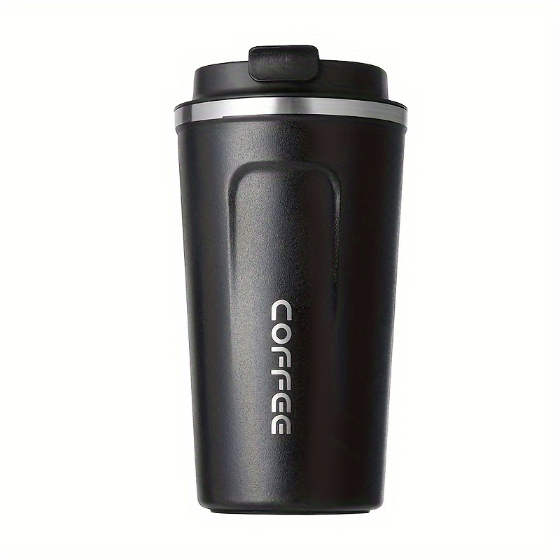 510ML Stainless Steel Car Coffee Cup Leakproof Insulated Thermal Thermos  Cup Car Portable Travel Coffee Mug White 