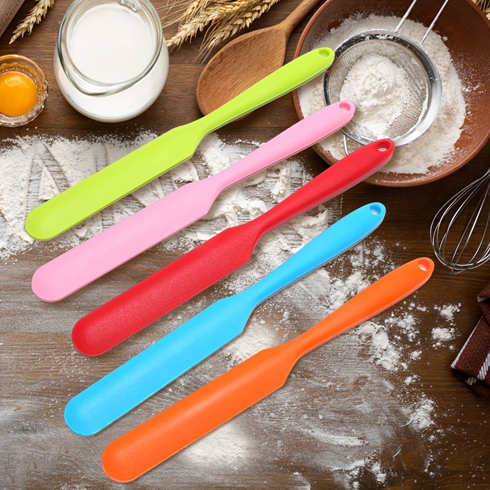 Silicone Jar Spatula Heat Resistant Long Skinny Silicone - Temu