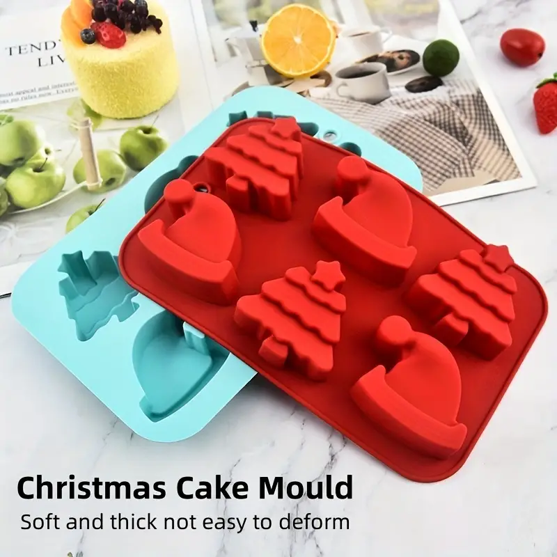 Christmas Cake Molds 3d Silicone Mold Pudding Mold - Temu
