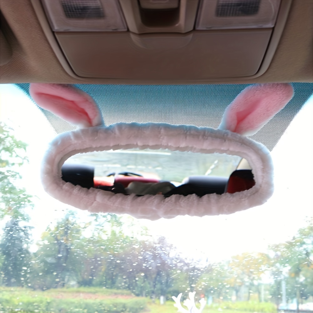 Car Rearview Mirror Cover Interior Universal Auto Rear View - Temu