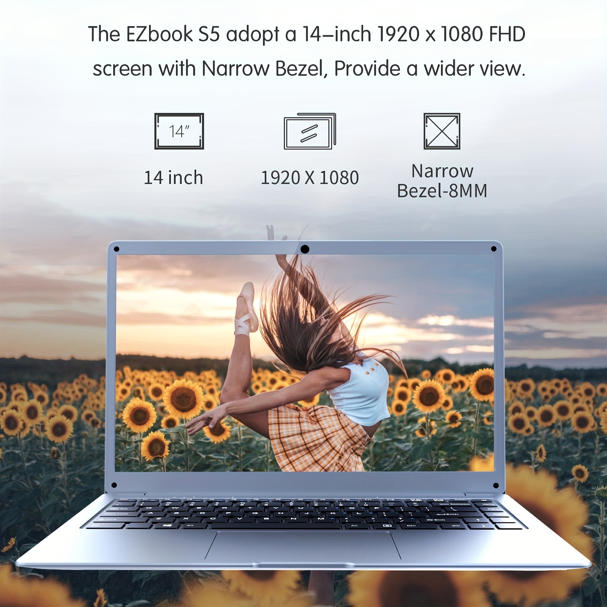 Jumper Ezbook S5 ラップトップ 14.0 インチ 12gb 256gb Rom Windows