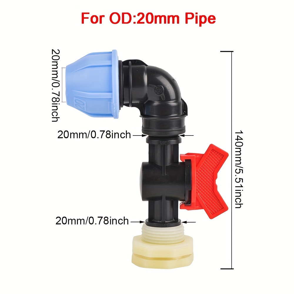 PE Compression Elbow 1/2