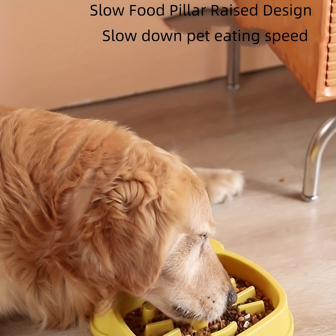 Slow Feeder Dog Bowl, Three Layer No Spill Dog Food BowlAnti