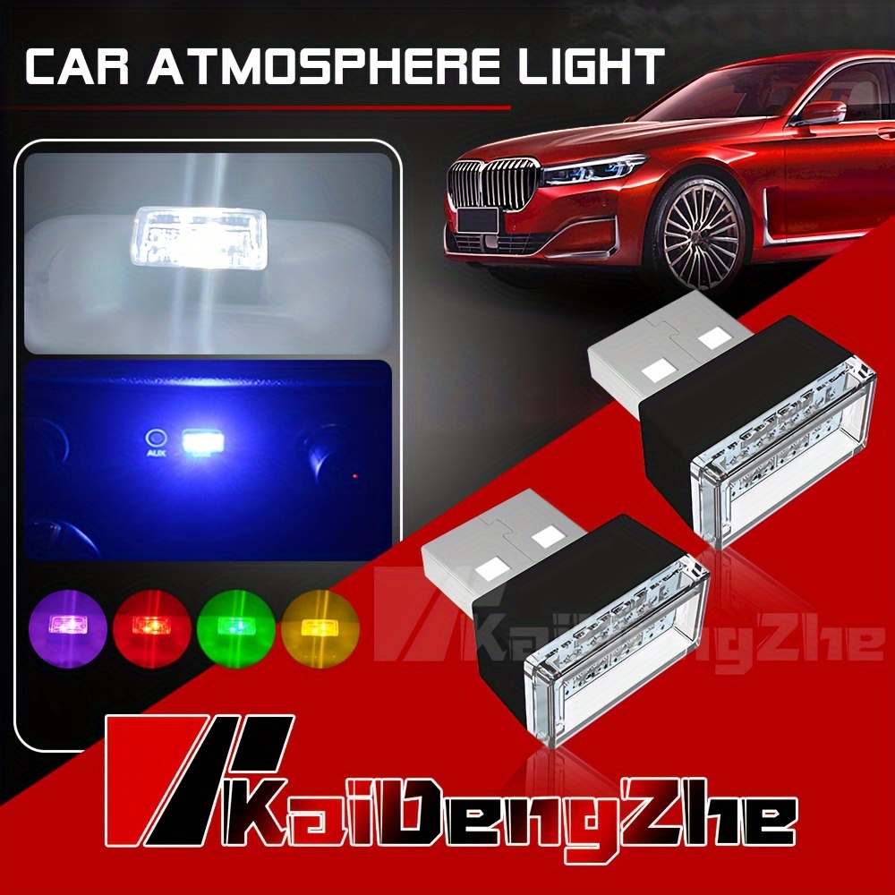Mini USB-C Type-C LED Car Interior Light Neon Atmosphere Ambient Lamp Bulb  Decor