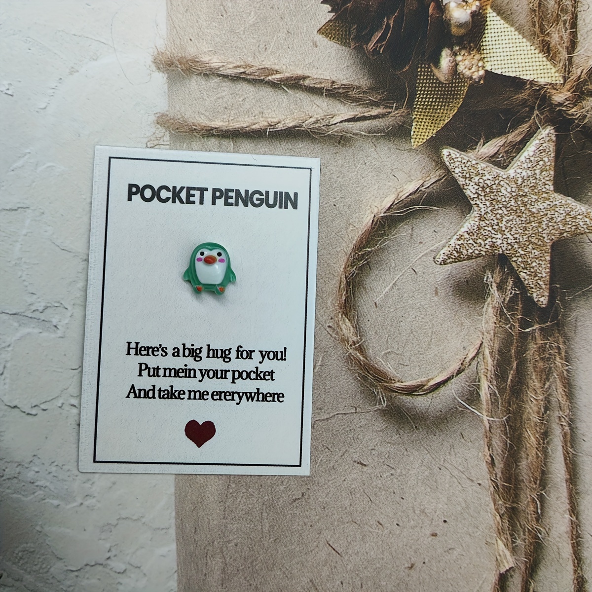 5 Stück Pocket Penguin Hug – Mini-Pinguine Mit Ermutigungskarte, Geschenkidee