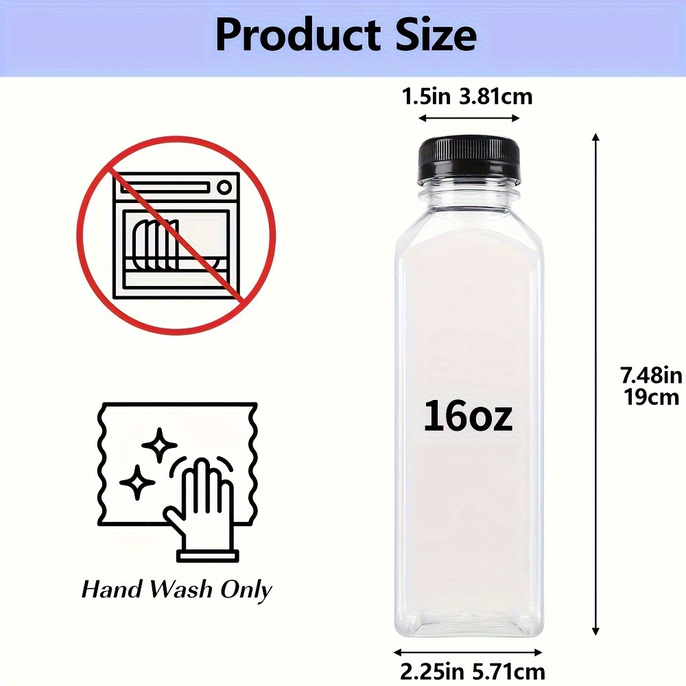 16-Ounce Glass Water Bottle 