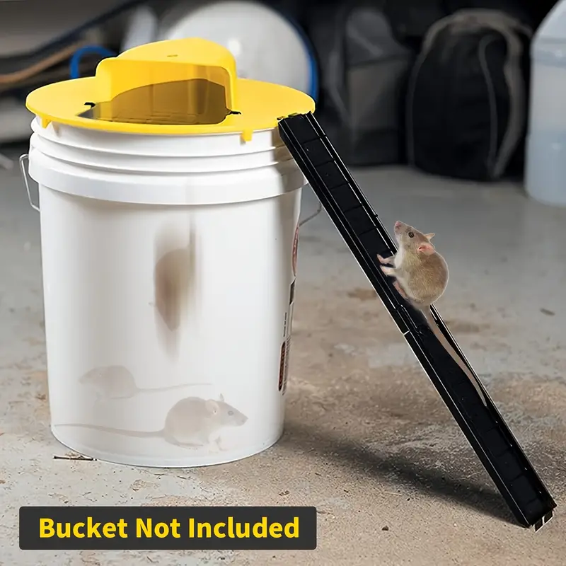 1/2pcs, Mouse Trap Bucket Lid Humane Flip And Slide Bucket Lid  Mouse/Mice/Rat Trap, Auto Reset, Multi Catch Mice Trap Compatible With 5  Gallon Bucket