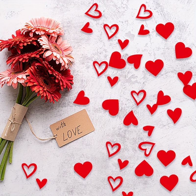 Heart Confetti Decoration Romantic Decor For Valentine's Day - Temu
