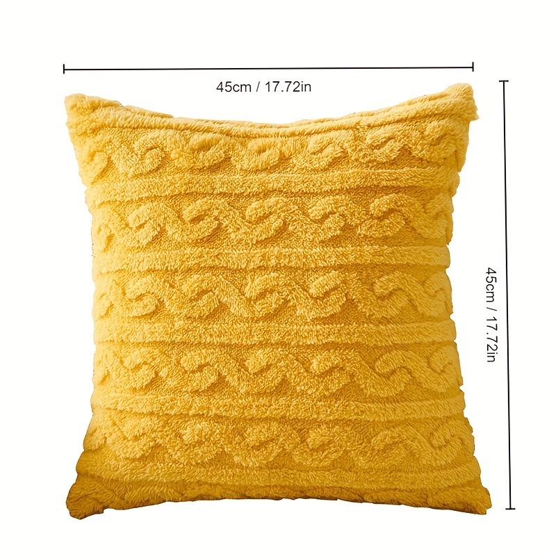 Double-sided Plush Pillow With Pillow Core, With Invisible Zipper,  Detachable And Washable Design Throw Pillow For Bedroom Sofa Couch Bed Home  Decor - Temu