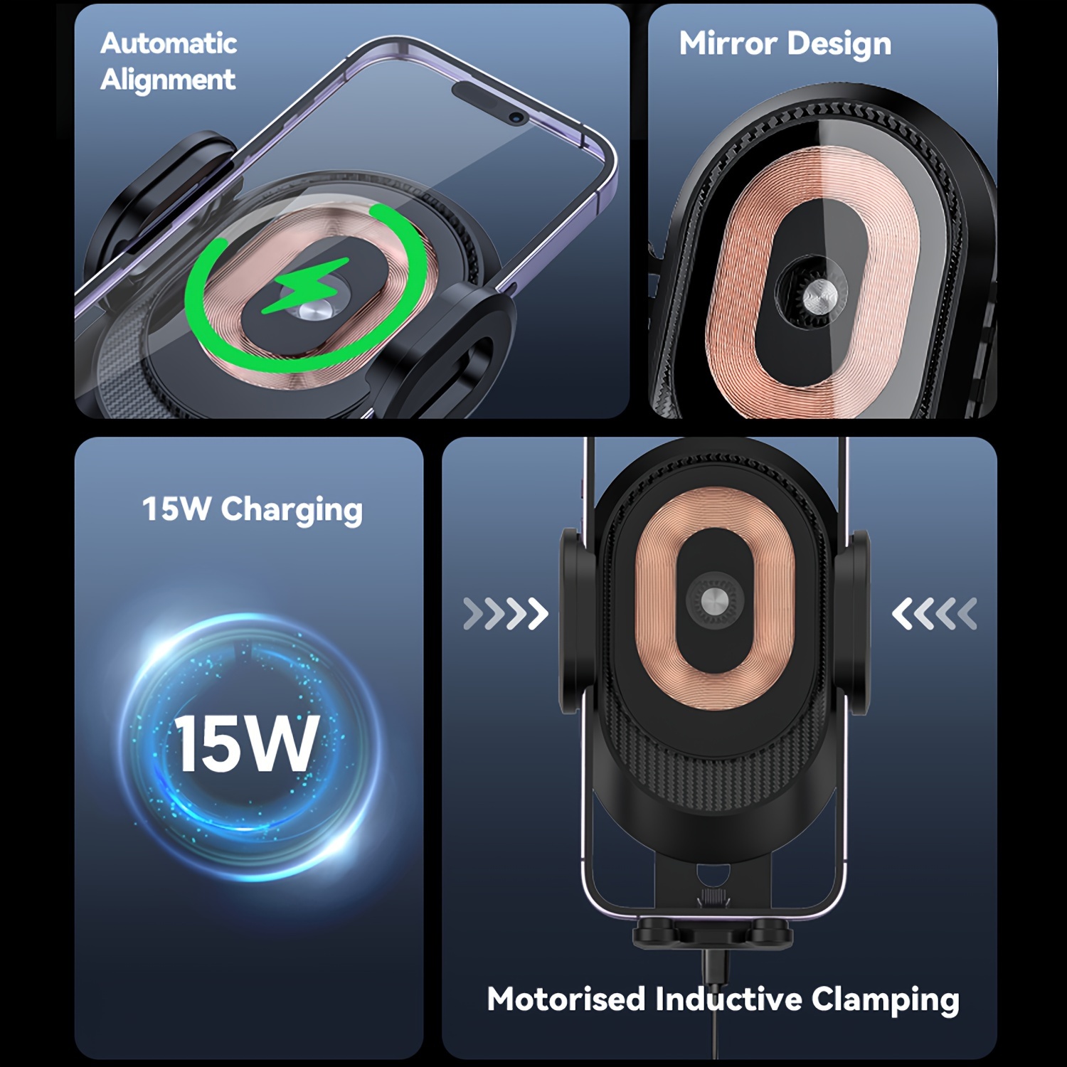 Wireless Car Charger Qi Fast Charging Car Charger Phone - Temu