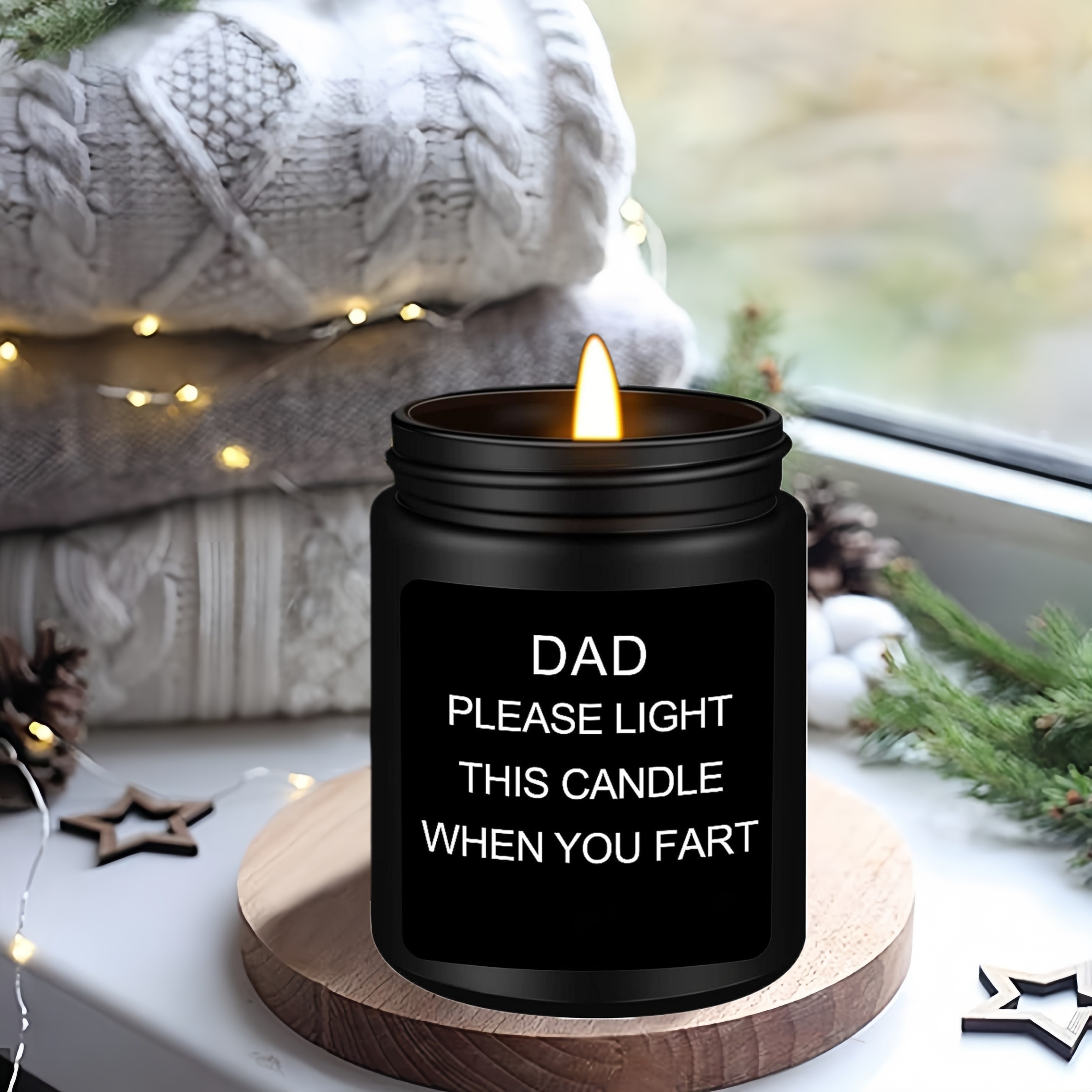 Funny Christmas Candle Christmas Gifts Holiday Decor 