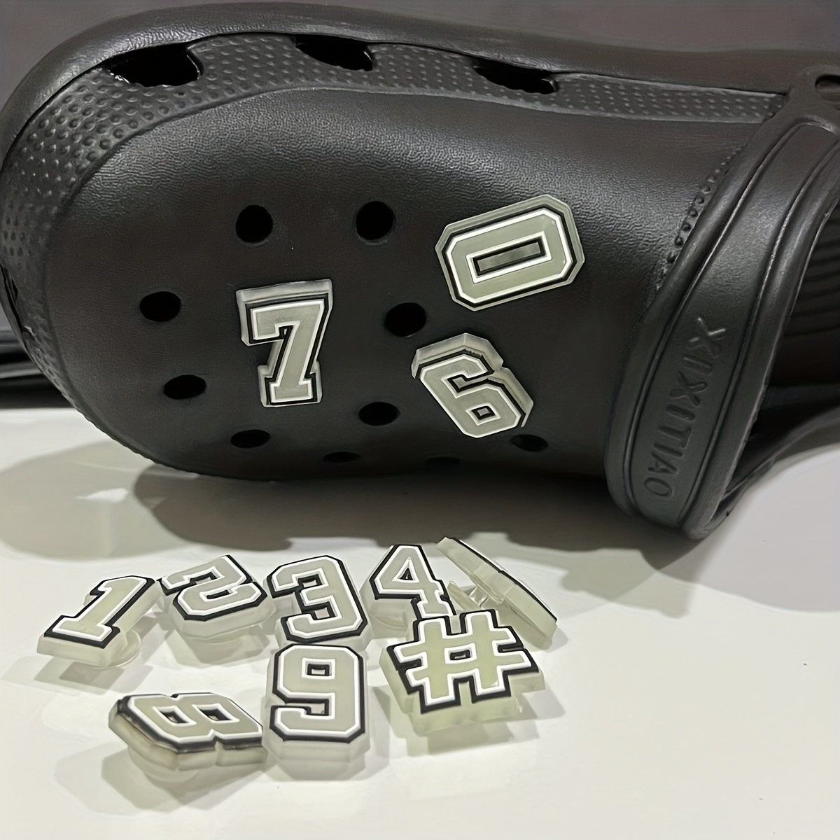 Fluorescent Letter Number Series Shoes Charms Clogs - Temu