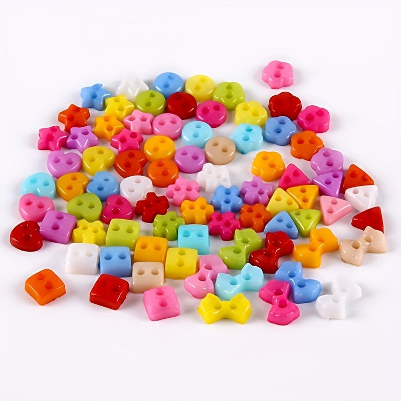 Round Flower Buttons Plastic Sewing Buttons For Sewing Arts - Temu