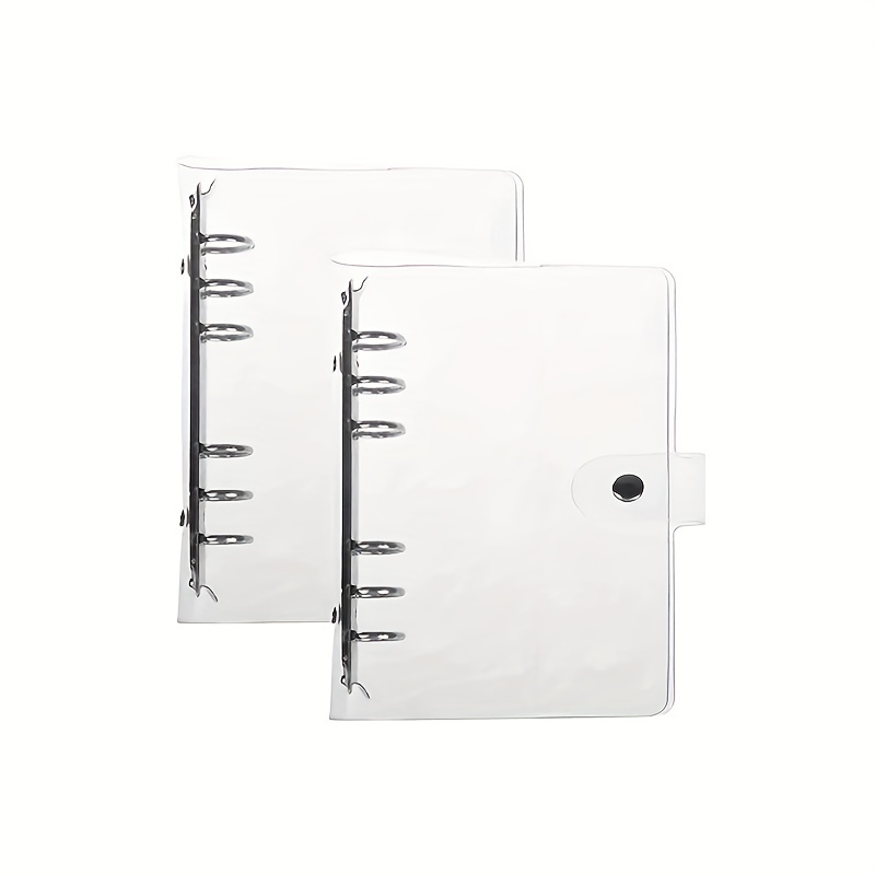 A5 Slim Transparent PVC Loose Leaf Notebook Cover Planner Agenda Organizer  Diary Portable 6 Ring 20 Ring Binder 2022 New - AliExpress