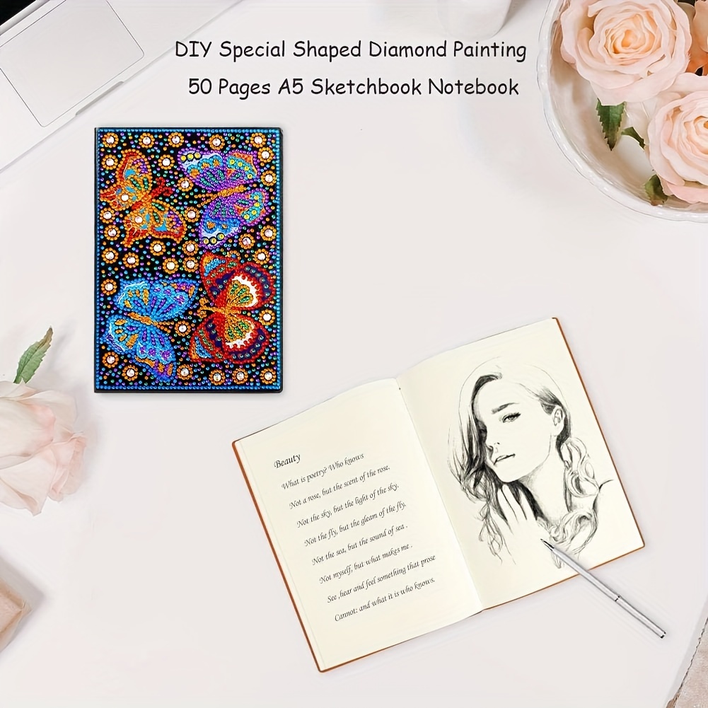 5d Artificial Diamond Painting Notebook Set Mandala Journal - Temu