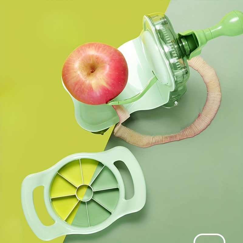  Pelador de frutas, máquina giratoria de peladora de manzana,  pera y manzana, máquina peladora de frutas de plástico lavable para pelar  rápidamente manzana, pera, kiwi, tomate, verduras y frutas con 